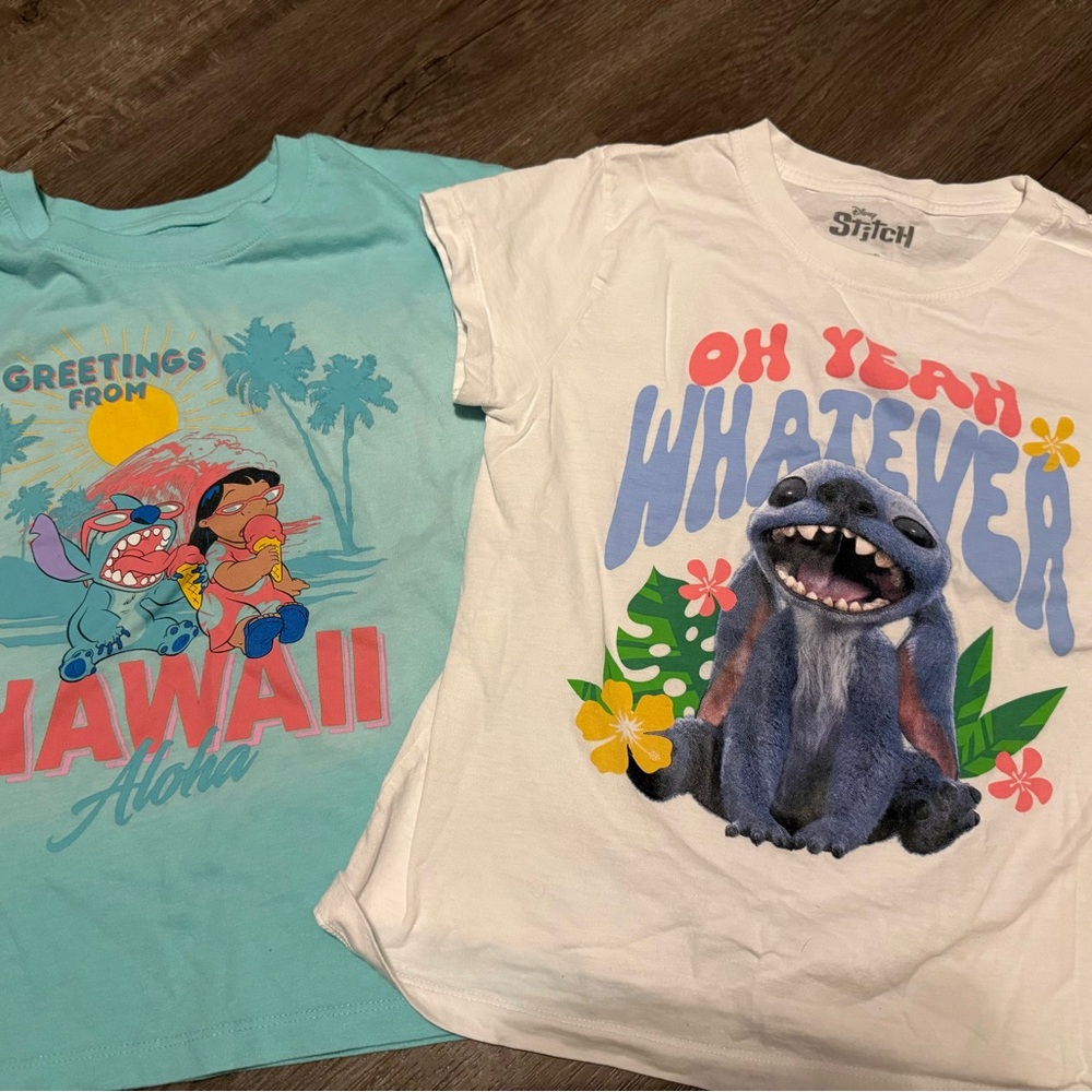 Disney Stitch Kids' 'Oh Yeah Whatever' White Graphic Tee